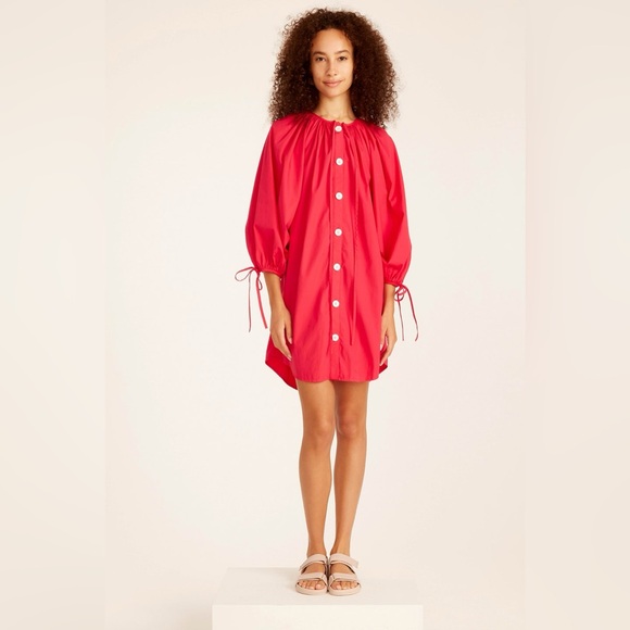 NWT J. Crew Tie Sleeve Front Button Dress_Size LP - Picture 9 of 9